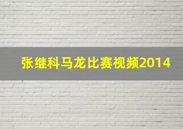 张继科马龙比赛视频2014