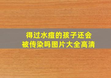 得过水痘的孩子还会被传染吗图片大全高清