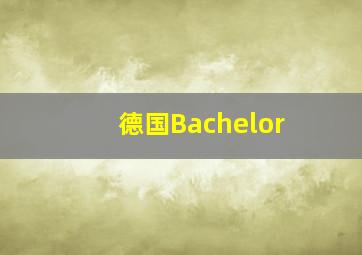 德国Bachelor