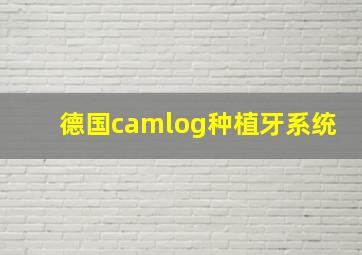 德国camlog种植牙系统