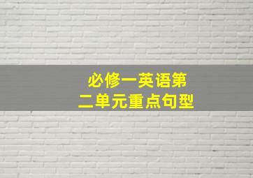 必修一英语第二单元重点句型