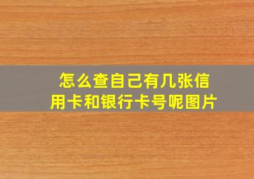 怎么查自己有几张信用卡和银行卡号呢图片