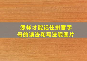 怎样才能记住拼音字母的读法和写法呢图片