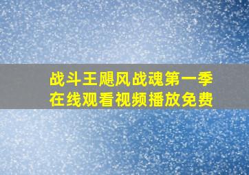 战斗王飓风战魂第一季在线观看视频播放免费