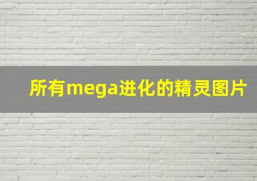 所有mega进化的精灵图片