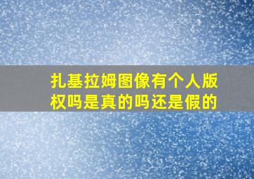 扎基拉姆图像有个人版权吗是真的吗还是假的