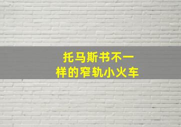 托马斯书不一样的窄轨小火车