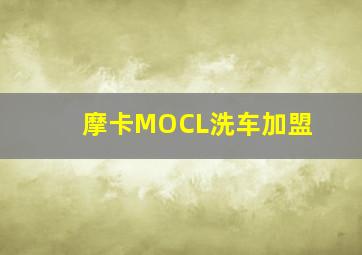 摩卡MOCL洗车加盟