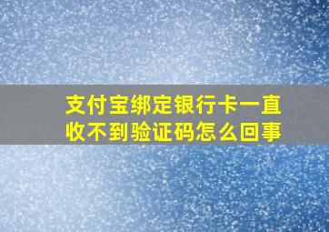 支付宝绑定银行卡一直收不到验证码怎么回事