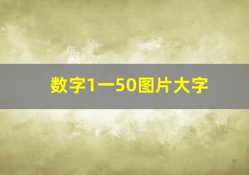 数字1一50图片大字