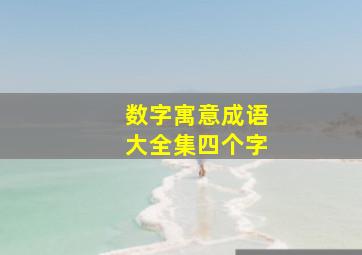 数字寓意成语大全集四个字