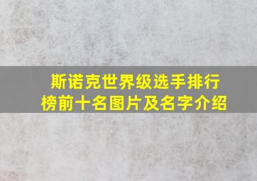 斯诺克世界级选手排行榜前十名图片及名字介绍