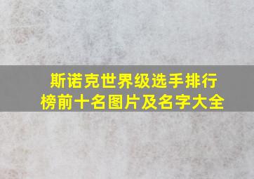 斯诺克世界级选手排行榜前十名图片及名字大全