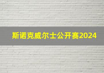 斯诺克威尔士公开赛2024