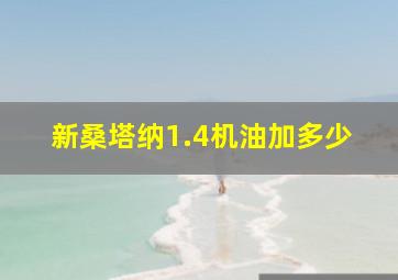 新桑塔纳1.4机油加多少