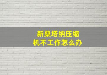 新桑塔纳压缩机不工作怎么办