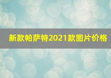 新款帕萨特2021款图片价格