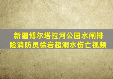 新疆博尔塔拉河公园水闸排险消防员徐岩超溺水伤亡视频