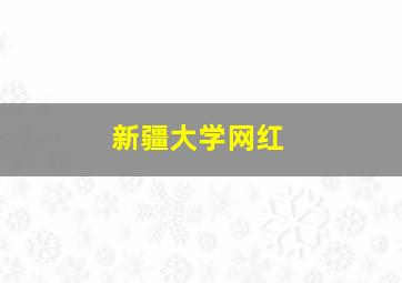 新疆大学网红