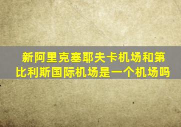 新阿里克塞耶夫卡机场和第比利斯国际机场是一个机场吗