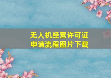 无人机经营许可证申请流程图片下载