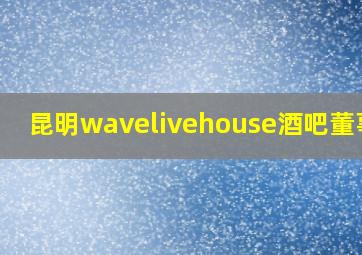 昆明wavelivehouse酒吧董事长