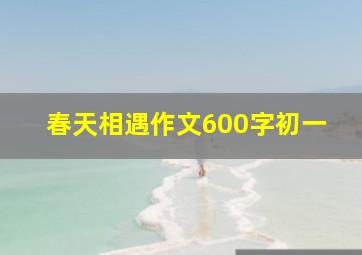 春天相遇作文600字初一