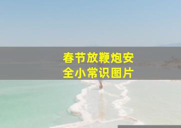 春节放鞭炮安全小常识图片