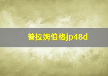 普拉姆伯格jp48d