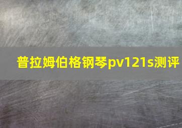 普拉姆伯格钢琴pv121s测评