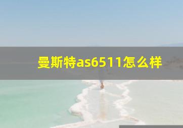 曼斯特as6511怎么样