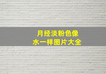 月经淡粉色像水一样图片大全