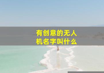 有创意的无人机名字叫什么