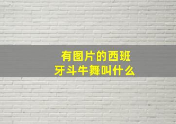 有图片的西班牙斗牛舞叫什么