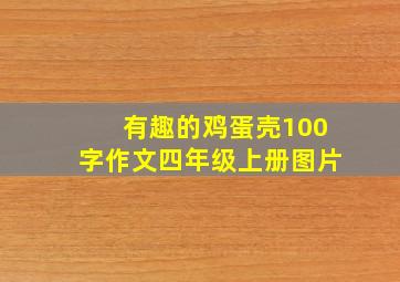 有趣的鸡蛋壳100字作文四年级上册图片