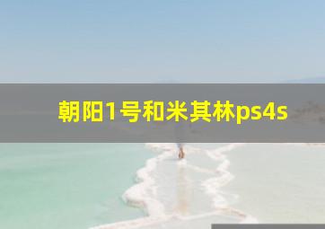 朝阳1号和米其林ps4s