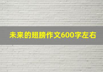 未来的翅膀作文600字左右