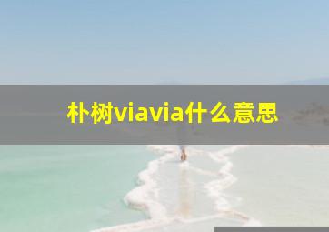 朴树viavia什么意思