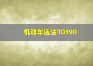 机动车违法10390