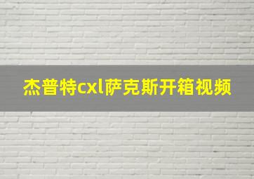 杰普特cxl萨克斯开箱视频