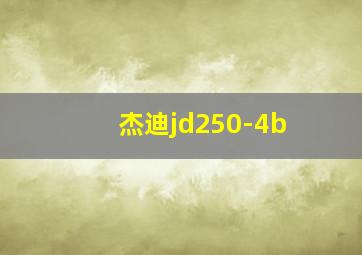 杰迪jd250-4b