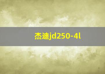 杰迪jd250-4l