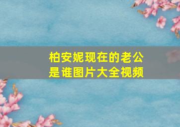 柏安妮现在的老公是谁图片大全视频