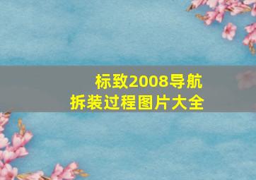 标致2008导航拆装过程图片大全