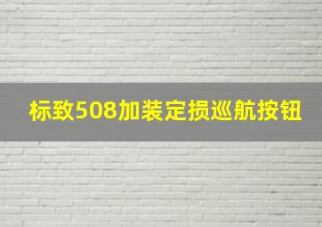 标致508加装定损巡航按钮