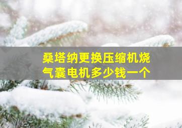 桑塔纳更换压缩机烧气囊电机多少钱一个