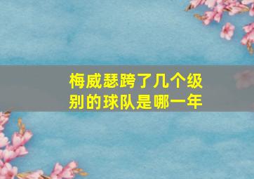 梅威瑟跨了几个级别的球队是哪一年