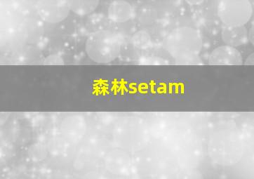 森林setam