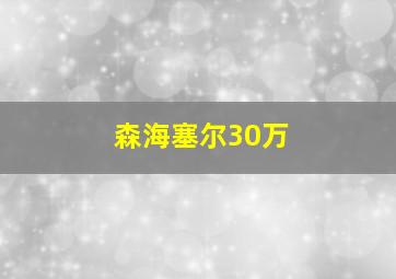 森海塞尔30万