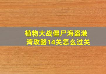 植物大战僵尸海盗港湾攻略14关怎么过关